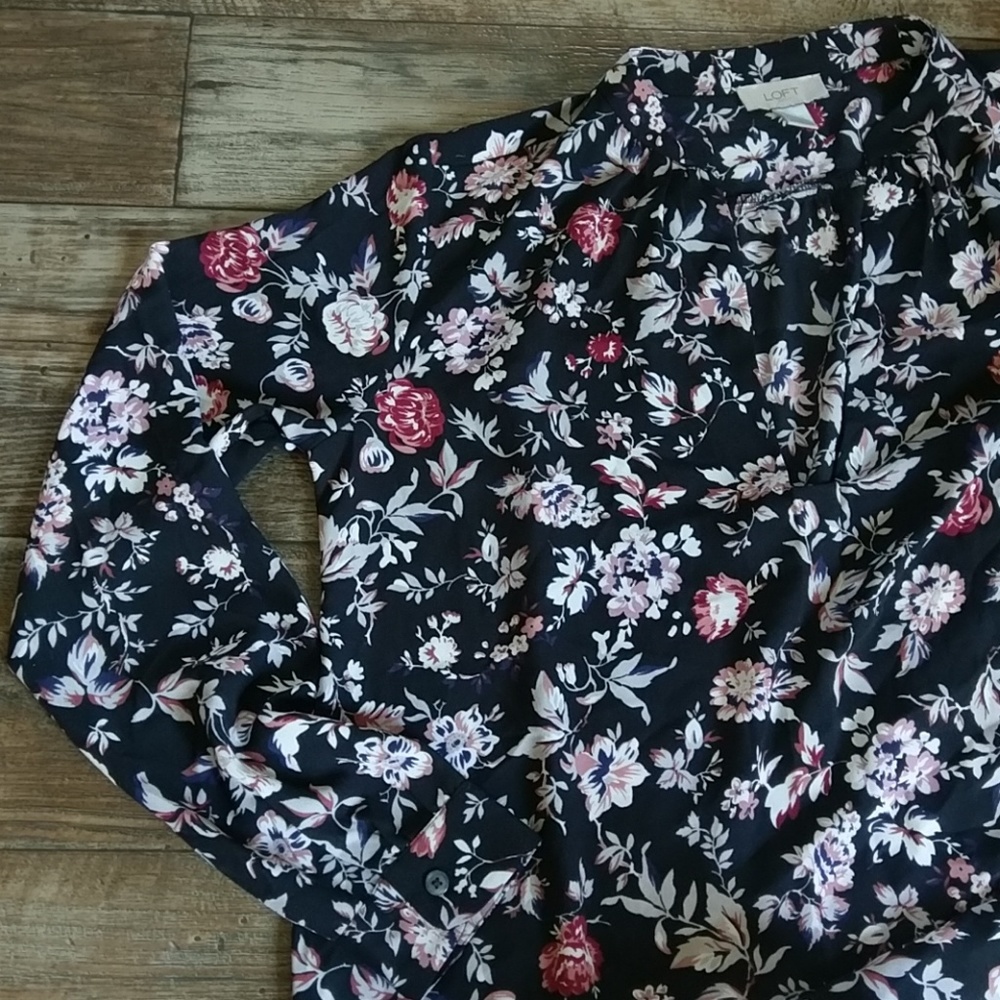 Loft blouse top shirt S